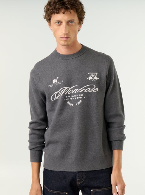 Maglione a girocollo in maglia grossa - Kiabi