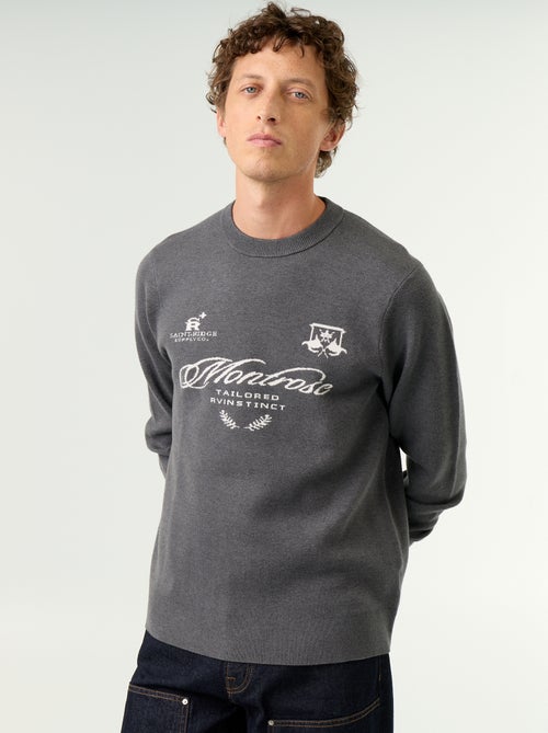 Maglione a girocollo in maglia grossa - Kiabi