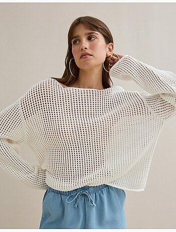 Maglione a maglia all'uncinetto, MO Fashion