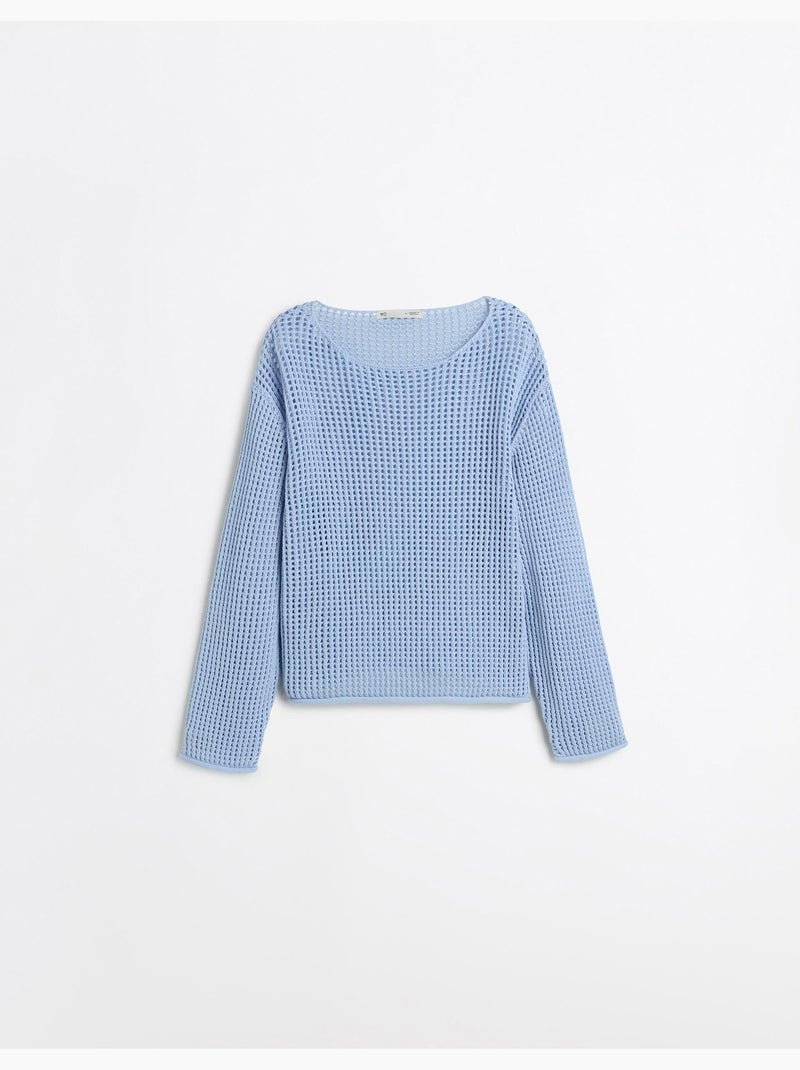 Maglione a maglia all'uncinetto, MO Fashion Blu - Kiabi