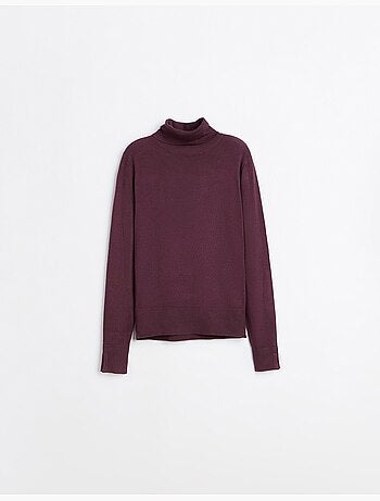 Maglione a maglia con collo alto, mo fashion
