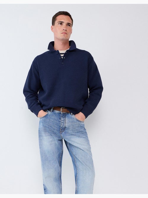 Maglione a maglia con collo polo, mo fashion - Kiabi Maglione a maglia con collo polo, mo fashion - Kiabi