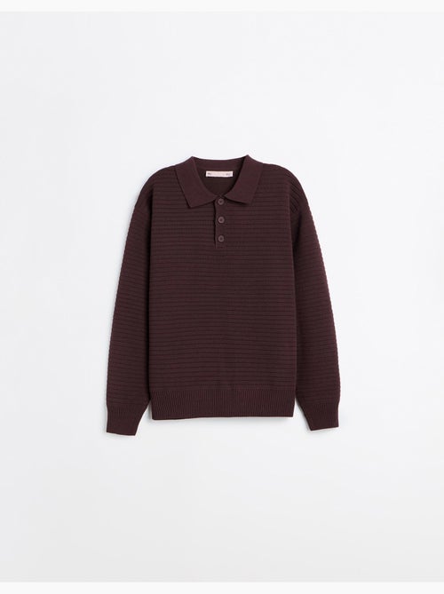 Maglione a maglia con collo polo, mo fashion - Kiabi Maglione a maglia con collo polo, mo fashion - Kiabi