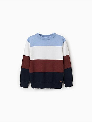 Maglione a righe in maglia