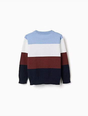 Maglione a righe in maglia
