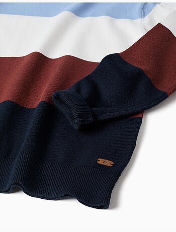 Maglione a righe in maglia