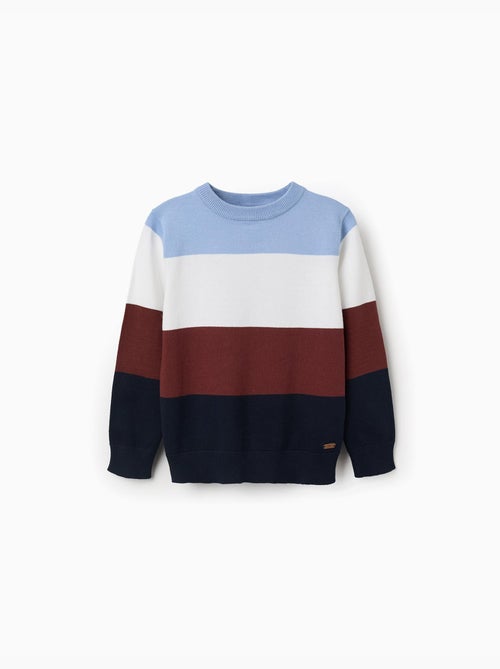 Maglione a maglia con colour block - Kiabi
