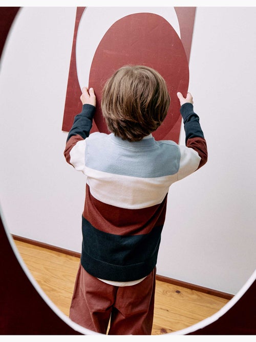 Maglione a maglia con colour block - Kiabi Maglione a maglia con colour block - Kiabi