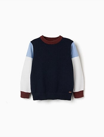 Maglione a maglia con colour block