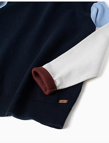 Maglione a maglia con colour block