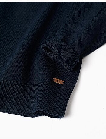 Maglione a maglia con estremità a coste