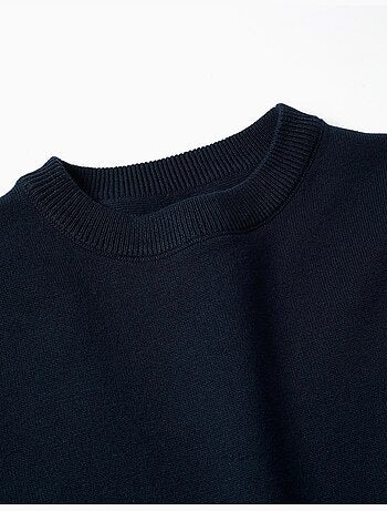 Maglione a maglia con estremità a coste