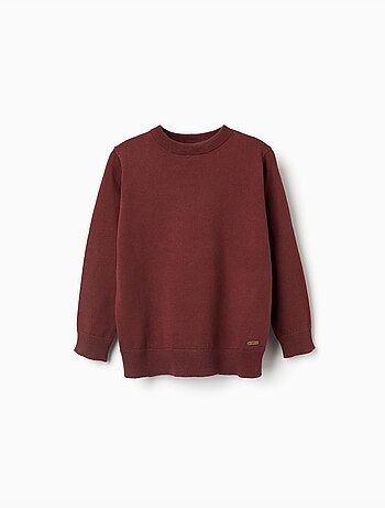Maglione a maglia con estremità a coste