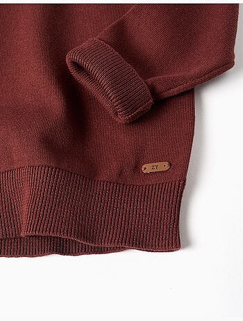 Maglione a maglia con estremità a coste