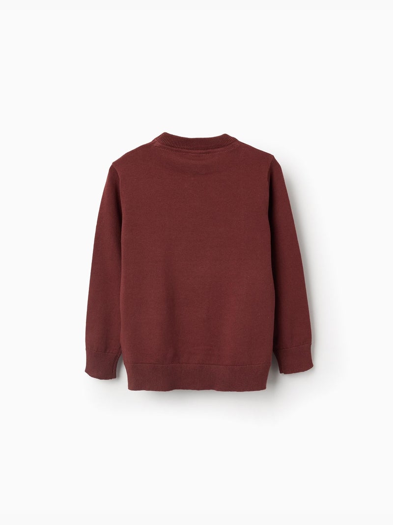 Maglione a maglia con estremità a coste Marrone - Kiabi