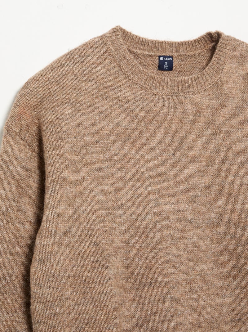 Maglione a maglia grossa Beige - Kiabi