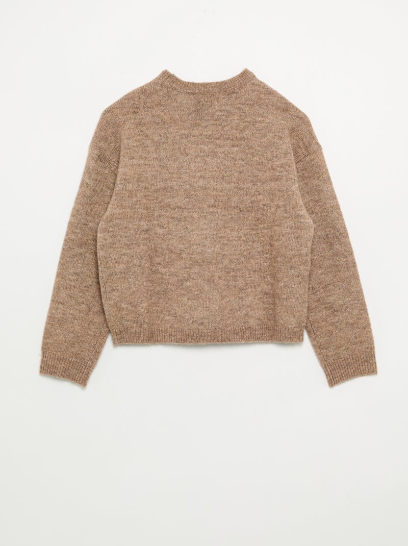 Maglione a maglia grossa Beige - Kiabi