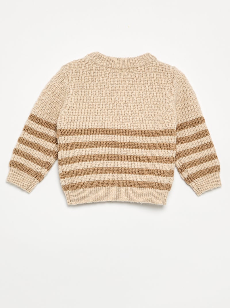 Maglione a maglia grossa Beige - Kiabi