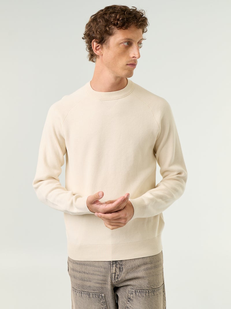 Maglione a maglia grossa Bianco - Kiabi