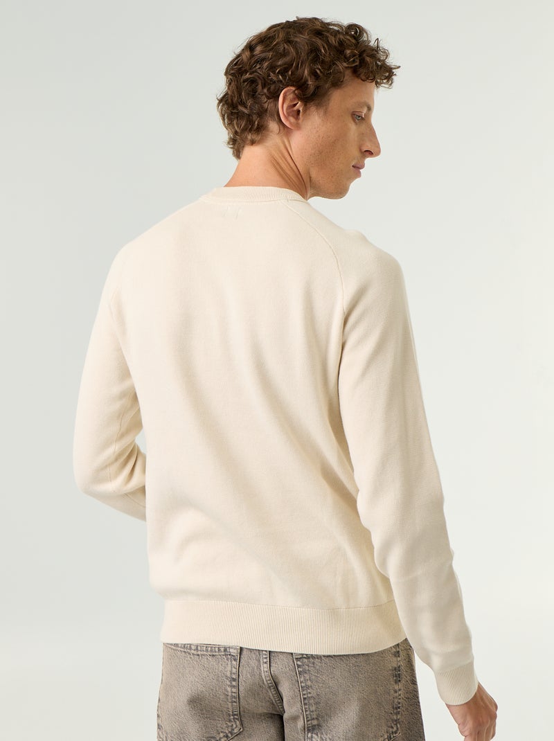 Maglione a maglia grossa Bianco - Kiabi