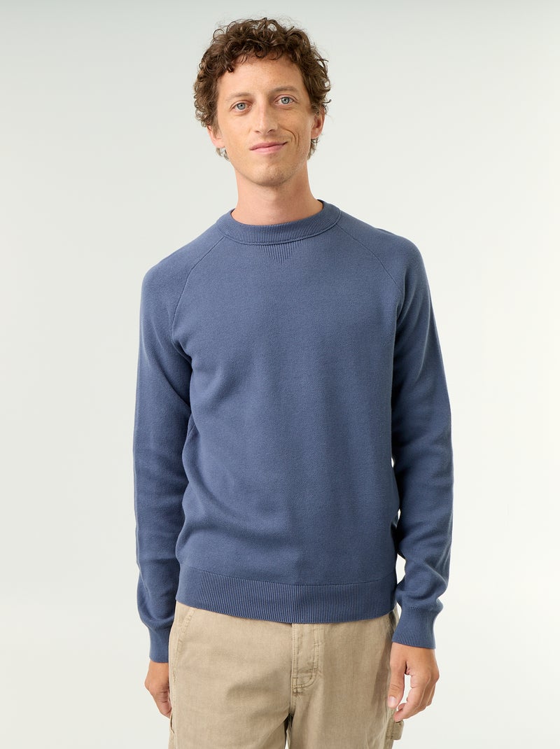 Maglione a maglia grossa Blu - Kiabi