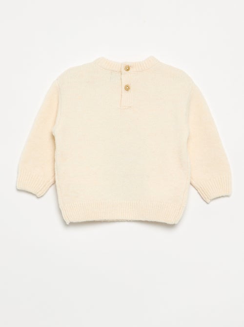 Maglione a maglia grossa con stampa \'orsetto\' - Kiabi