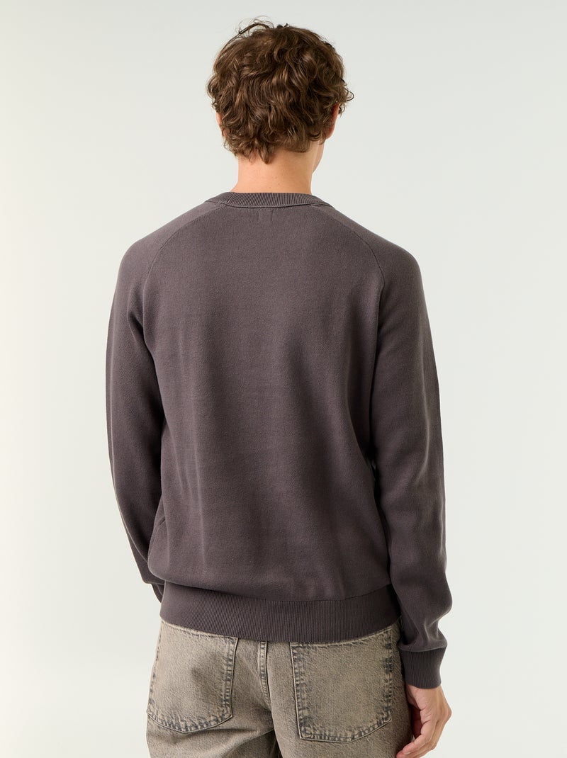 Maglione a maglia grossa Grigio - Kiabi
