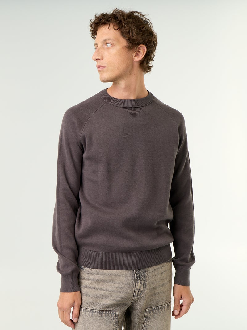 Maglione a maglia grossa Grigio - Kiabi