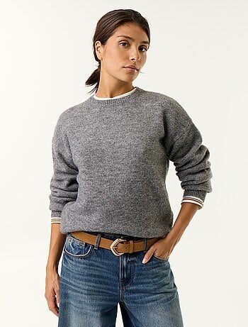 Maglione a maglia grossa