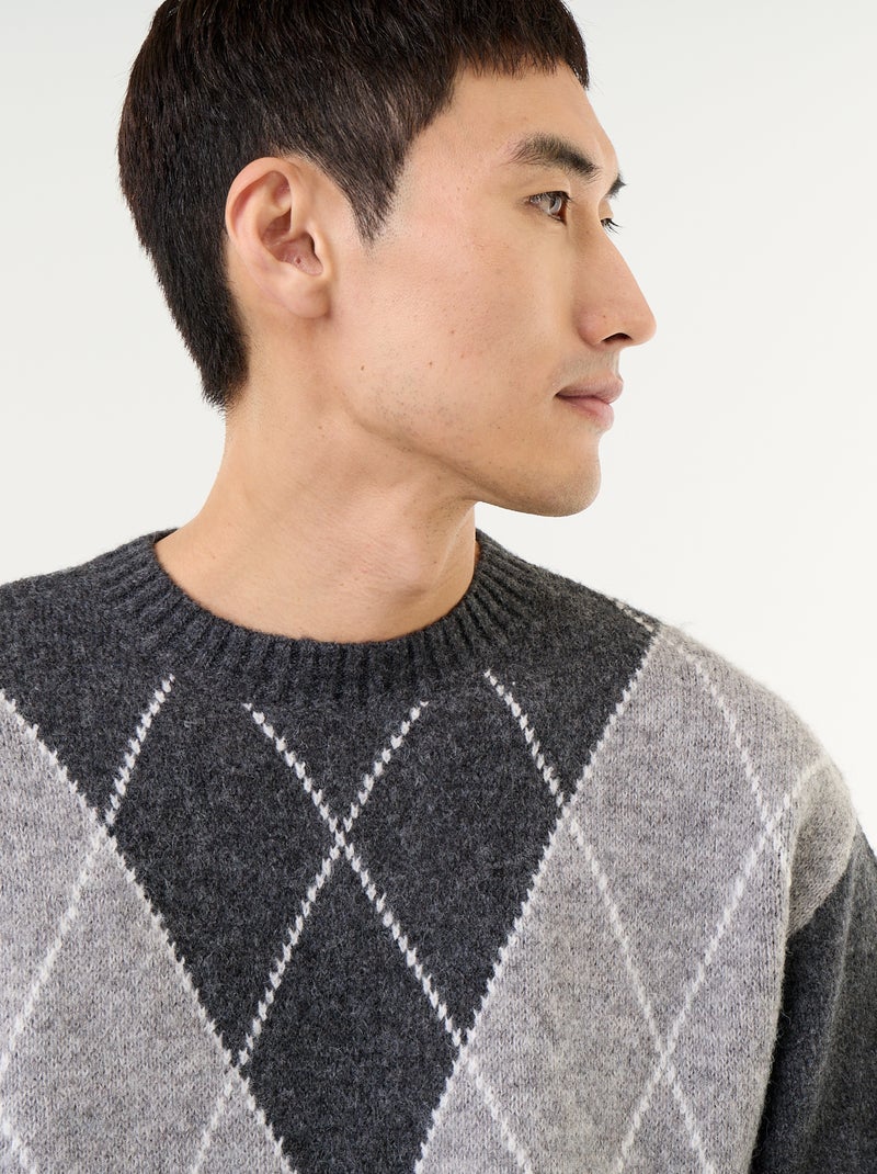 Maglione a maglia grossa Grigio - Kiabi