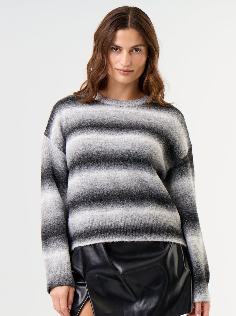Maglione a maglia grossa Grigio - Kiabi