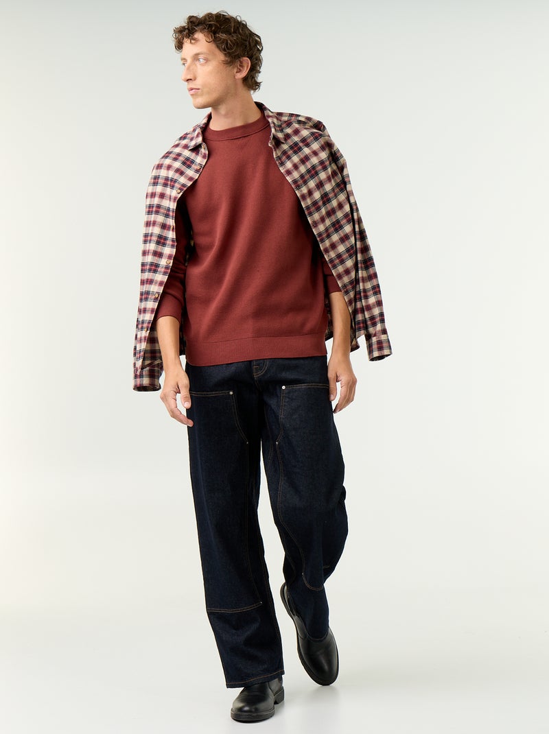 Maglione a maglia grossa Marrone - Kiabi