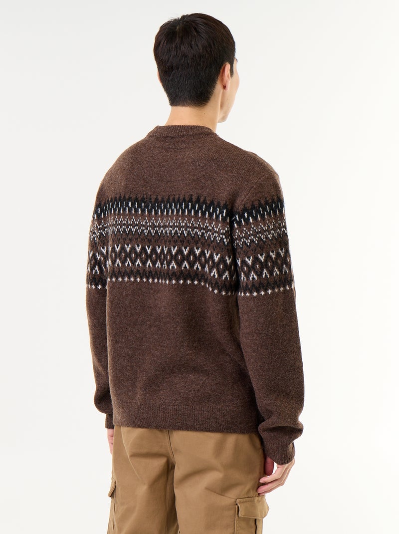 Maglione a maglia grossa Marrone - Kiabi