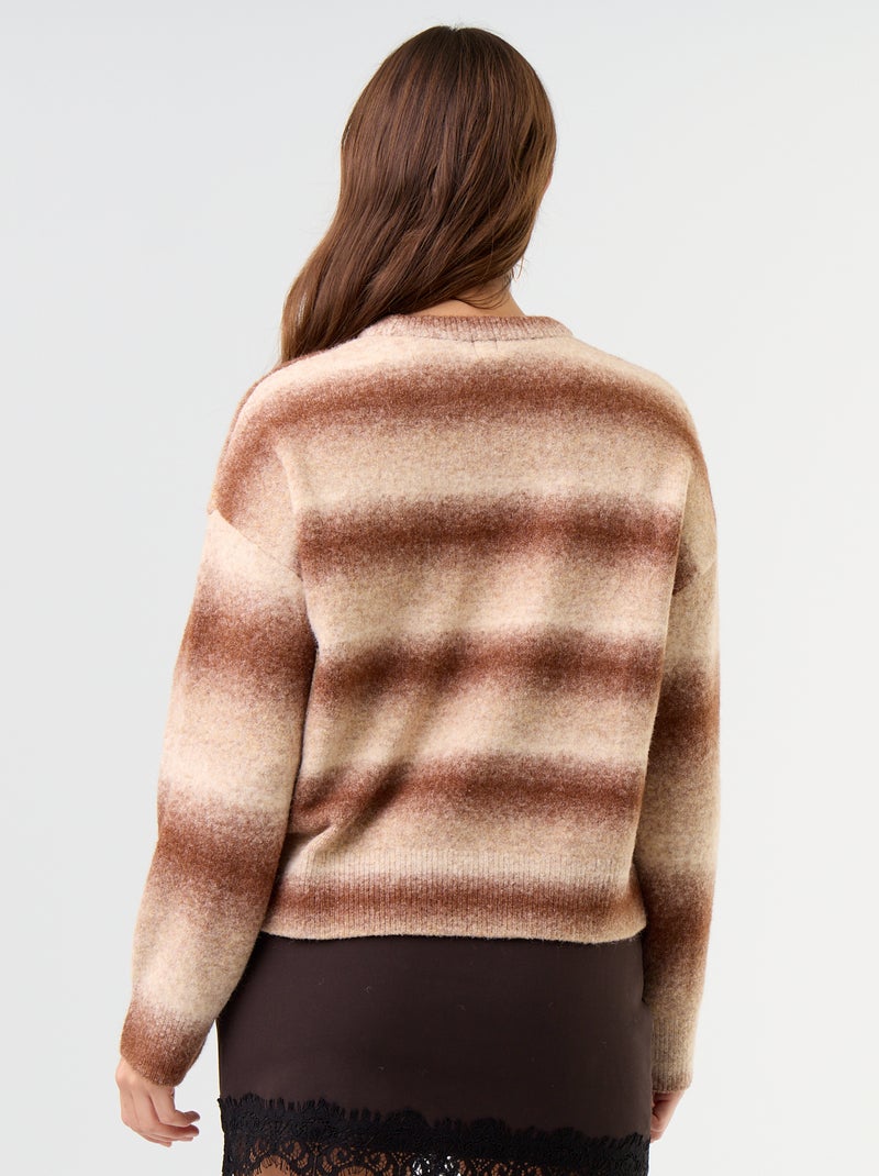 Maglione a maglia grossa Marrone - Kiabi