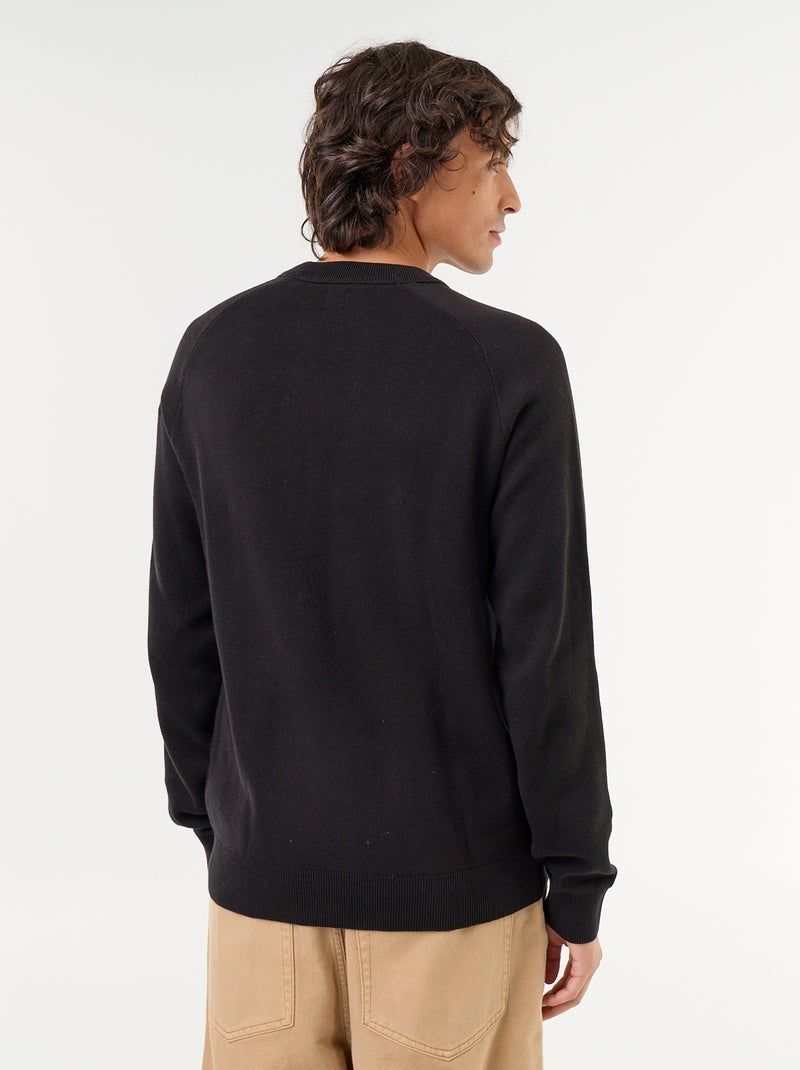 Maglione a maglia grossa Nero - Kiabi