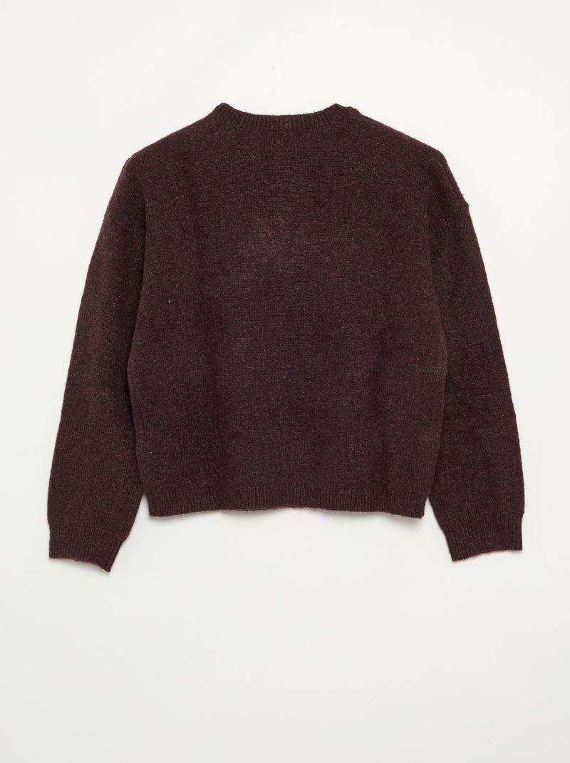 Maglione a maglia grossa Viola - Kiabi