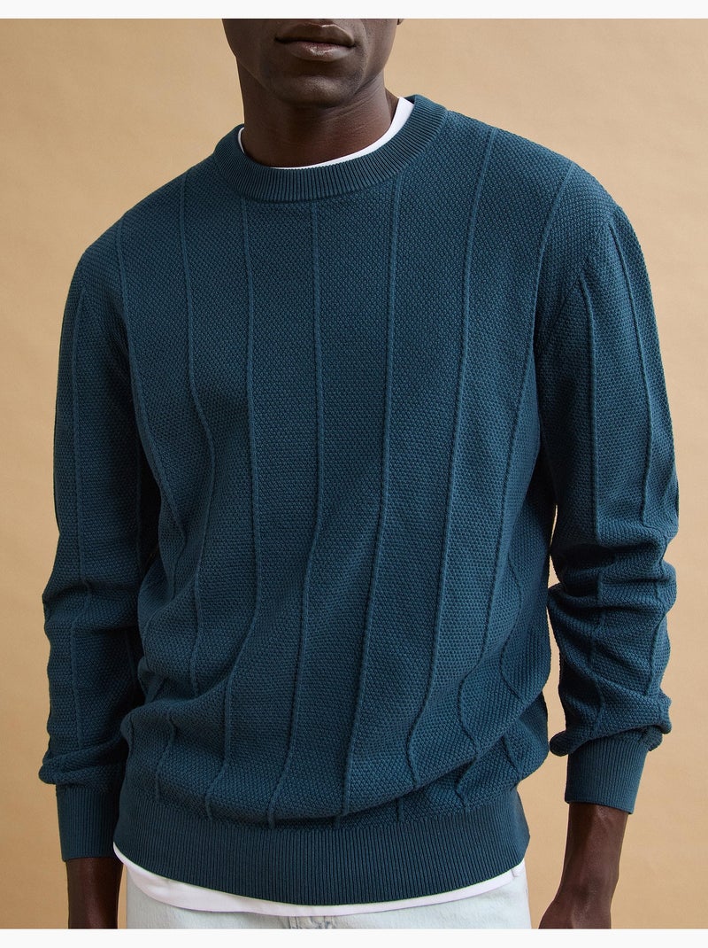 Maglione a maglia Jacquard, MO Fashion Blu - Kiabi