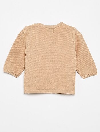 Maglione a maglia punto legaccio