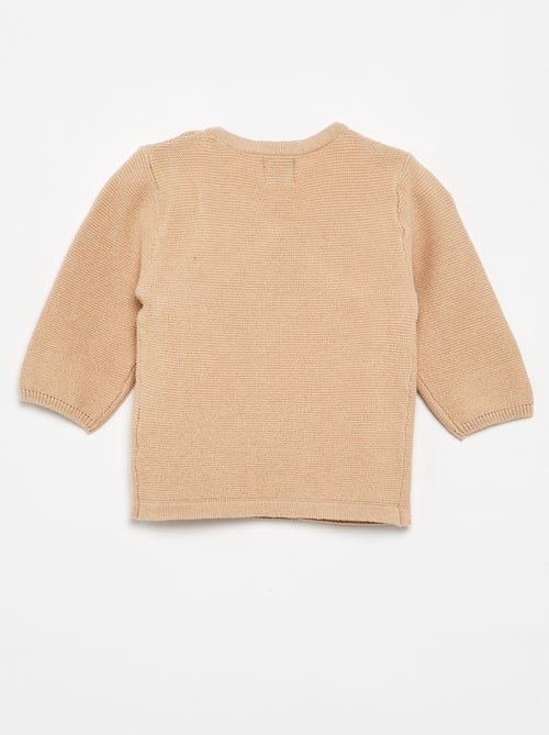 Maglione a maglia punto legaccio - Kiabi