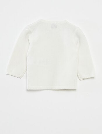 Maglione a maglia punto legaccio