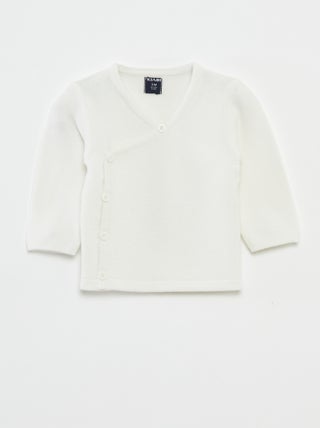 Maglione a maglia punto legaccio
