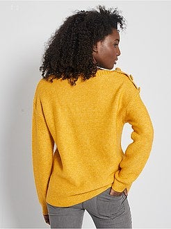 Maglione a maglia punto legaccio - Kiabi