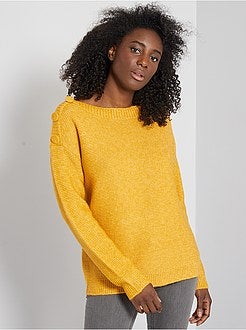 Maglione a maglia punto legaccio - Kiabi