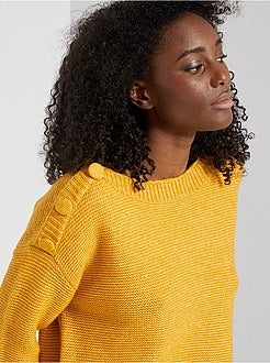 Maglione a maglia punto legaccio - Kiabi