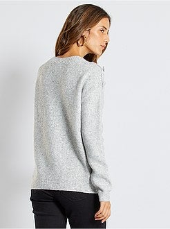 Maglione a maglia punto legaccio - Kiabi