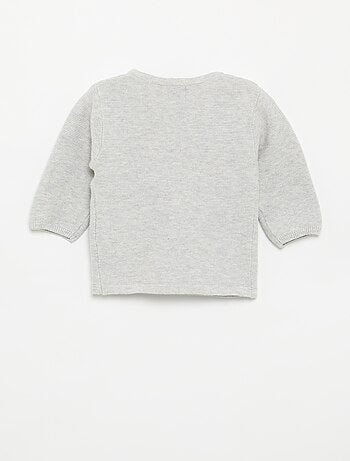 Maglione a maglia punto legaccio