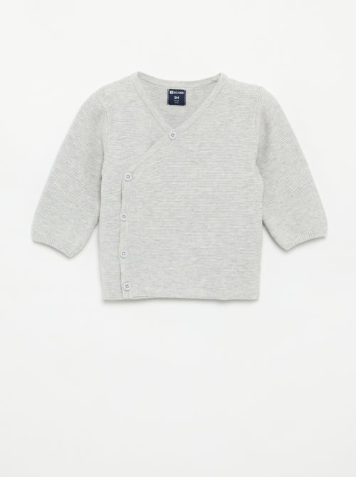 Maglione a maglia punto legaccio - Kiabi