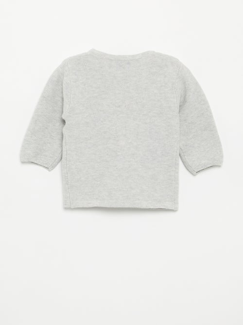 Maglione a maglia punto legaccio - Kiabi