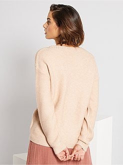 Maglione a maglia punto legaccio - Kiabi