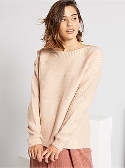 Maglione a maglia punto legaccio - Kiabi